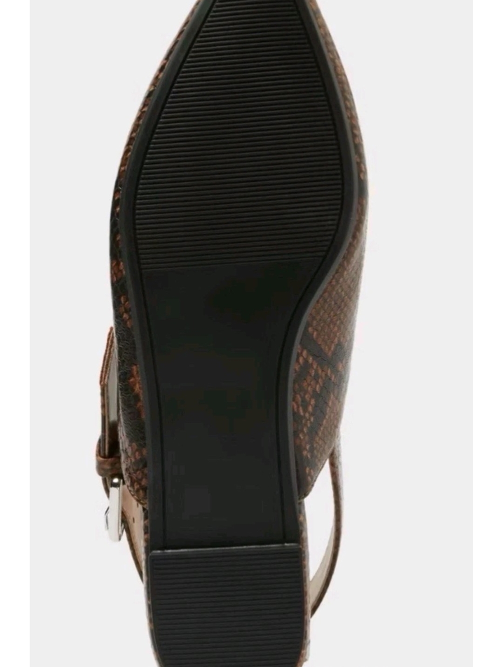 a new day Brown Snake-Print Pointed Slingback Flats - Picture 5 of 5